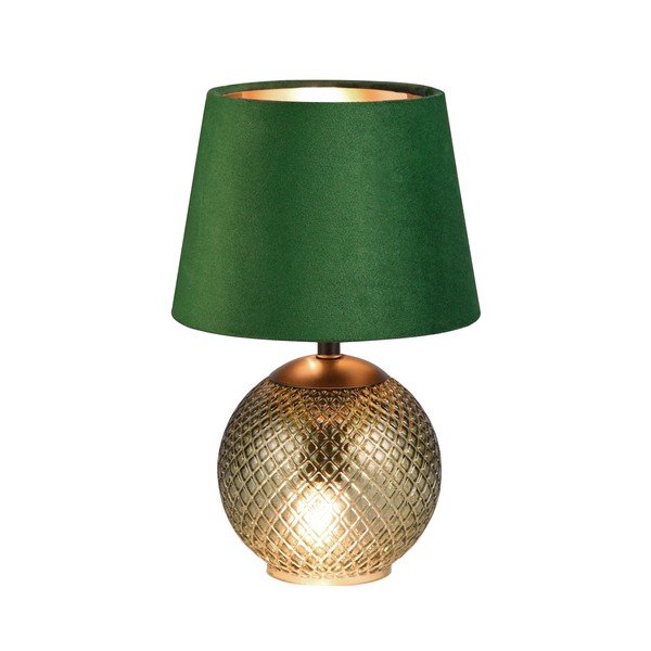 Lampada da tavolo di colore verde-bronzo (altezza 29 cm) Jonna - Reality-image-1