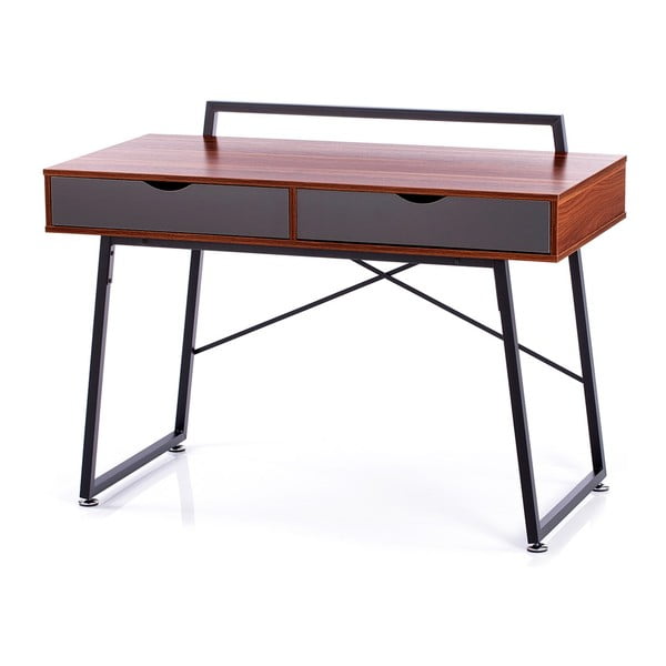 Tavolo da lavoro con piano in legno di noce 57,5x120 cm Tolm - Homede