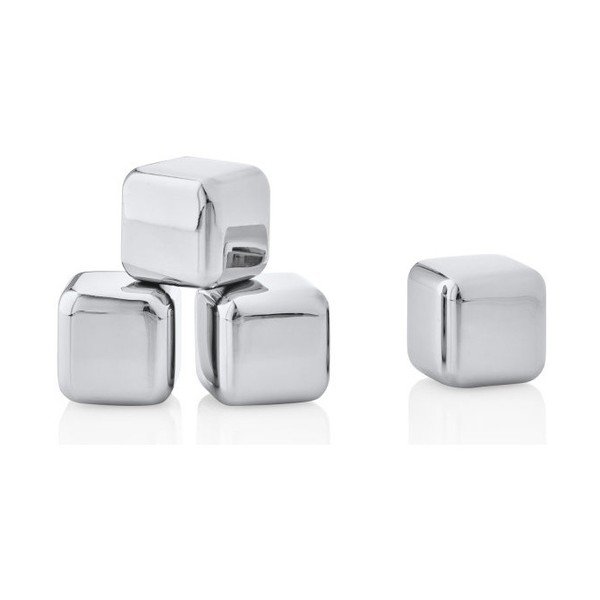 Set di cubetti refrigeranti in acciaio inox 4 pz Lounge – Blomus-image-1