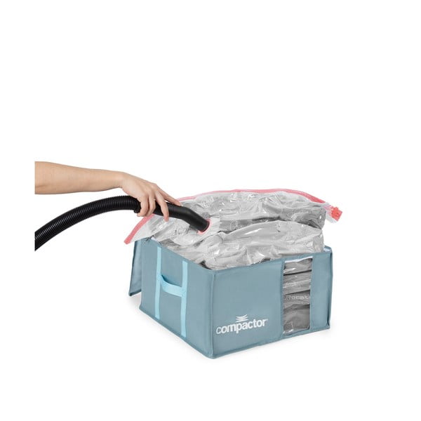 Organizer per vestiti sottovuoto in plastica 42x40x25 cm Blue Edition – Compactor-image-2
