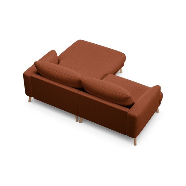 Divano angolare color terracotta (con penisola a destra/con chaise lounge) Naomi – Micadoni -image-3