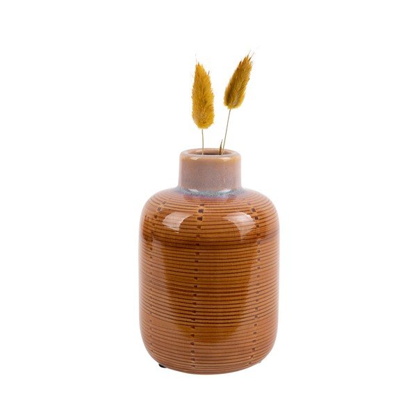 Vaso in ceramica arancione Bottle - PT LIVING-image-2