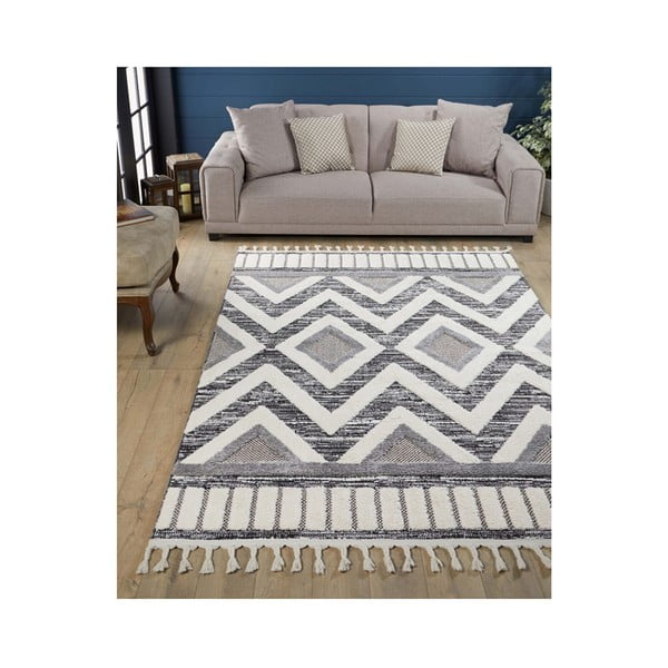 Tappeto grigio 230x160 cm Shaggy - Mila Home-image-1