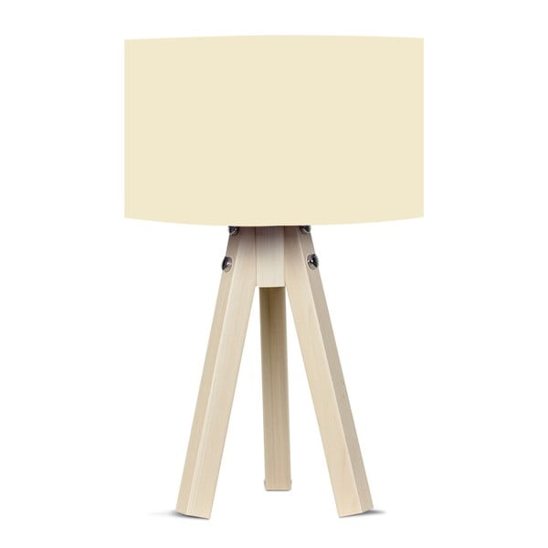 Lampada da tavolo con paralume beige Naturel - Kate Louise
