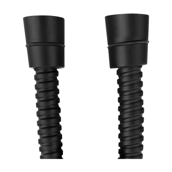 Tubo doccia in acciaio inox nero opaco Powerflex - Sapho-image-1