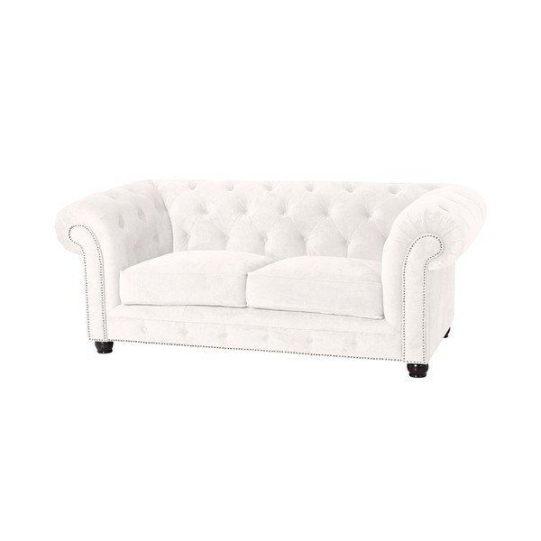 Divano crema Orleans Velvet, 196 cm - Max Winzer-image-1