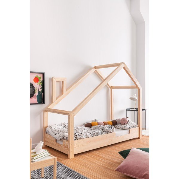 Letto Luna Carl in legno di pino, 70 x 190 cm - Adeko-image-2