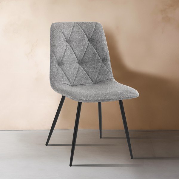 Sedie da pranzo in set grigie 2 pz Mesh – Tomasucci-image-1