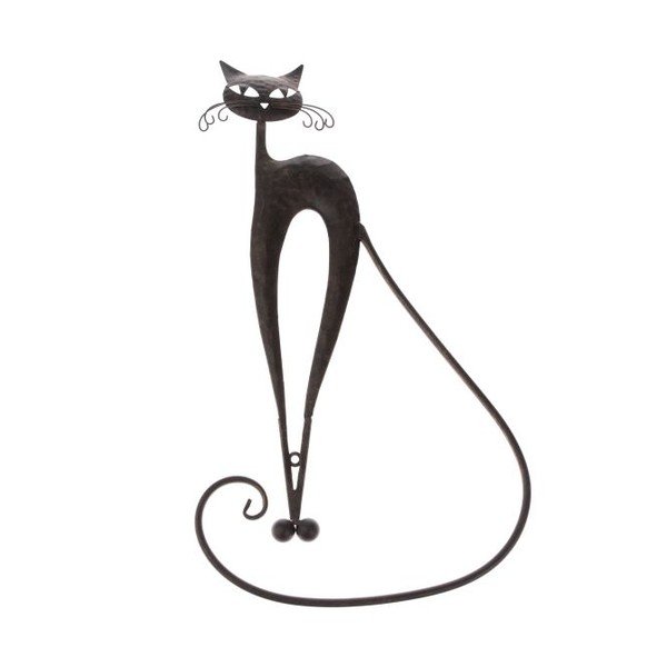 Decorazione in metallo a forma di gatto - Dakls