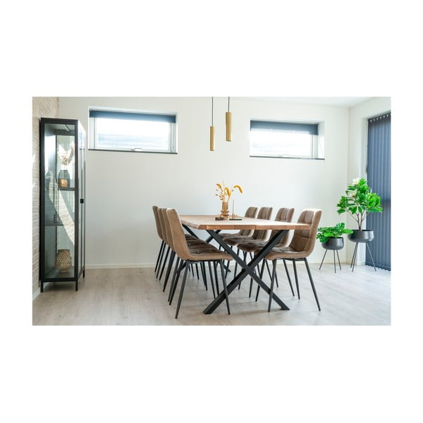 Tavolo da pranzo con piano in rovere massiccio 95x240 cm Toulon – House Nordic-image-2