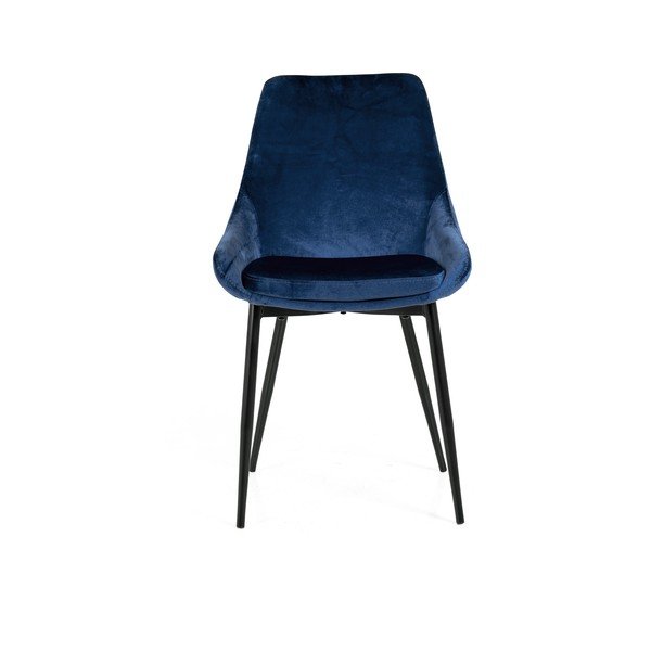 Set di 2 sedie da pranzo blu scuro con rivestimento in velluto Lex - Tenzo-image-4