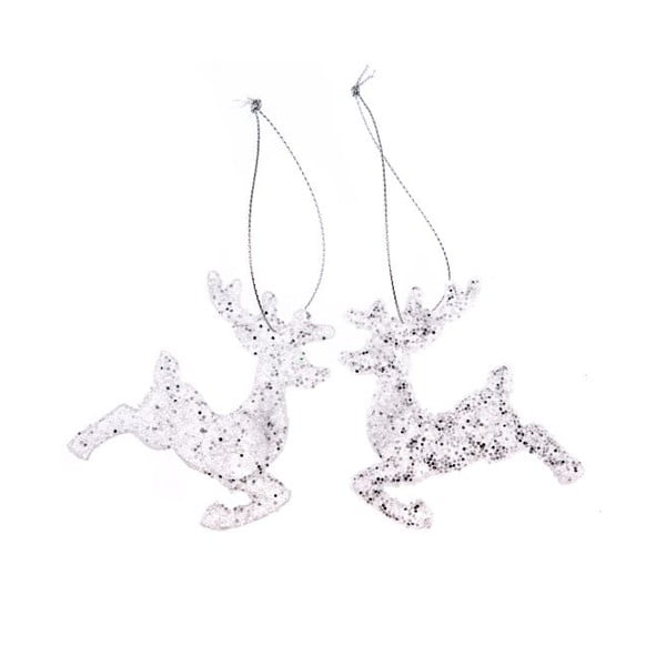 Decorazioni per albero di natale in set in plastica 2 pz 7 cm – Dakls