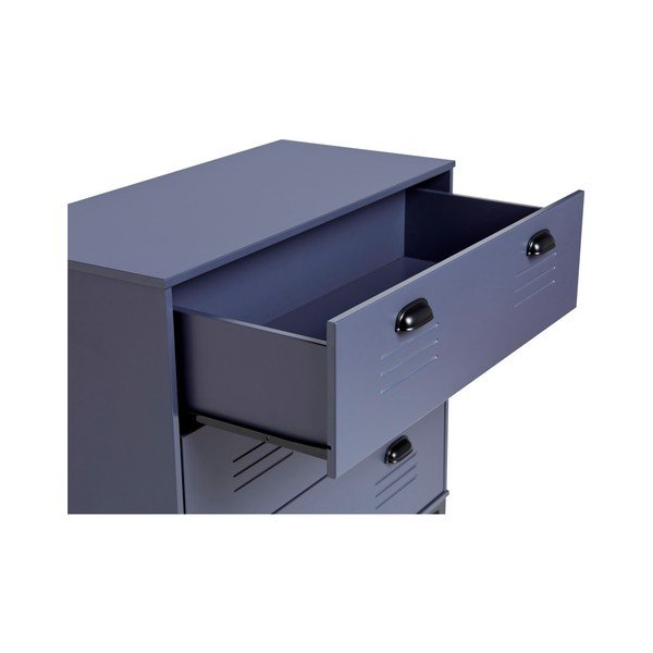 Cassettiera blu Zack, 84 x 80 cm - Marckeric-image-1