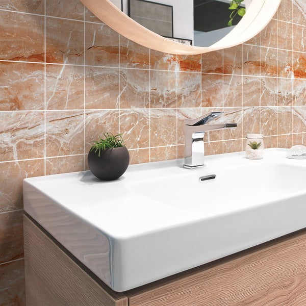 Set di adesivi per piastrelle 24 pezzi 15x15 cm Marble Tiles Torino - Ambiance-image-1