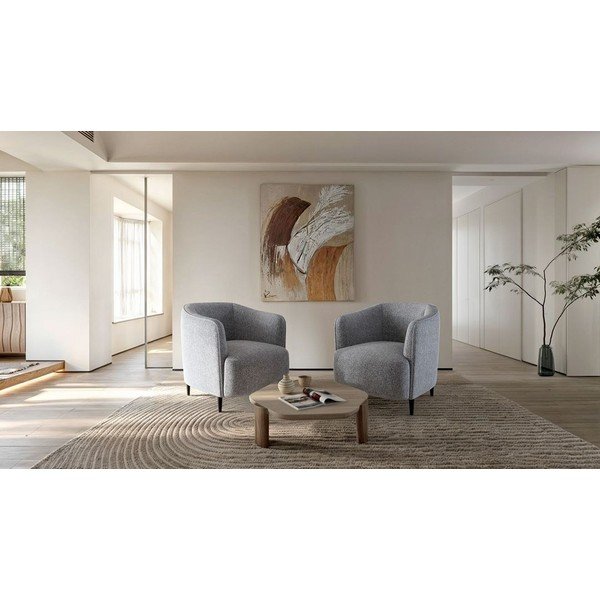 Poltrona in grigio chiaro Galbe – Ghado-image-1