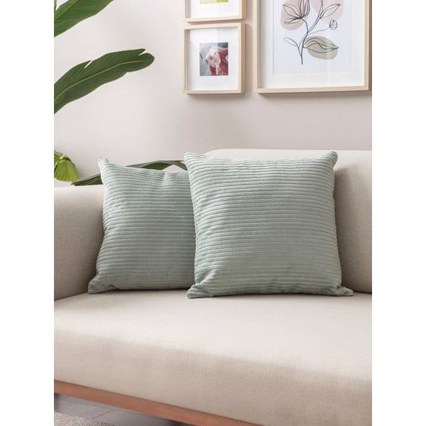 Federe decorative in set in velluto a coste 2 pz 43x43 cm – Mioli Decor-image-1