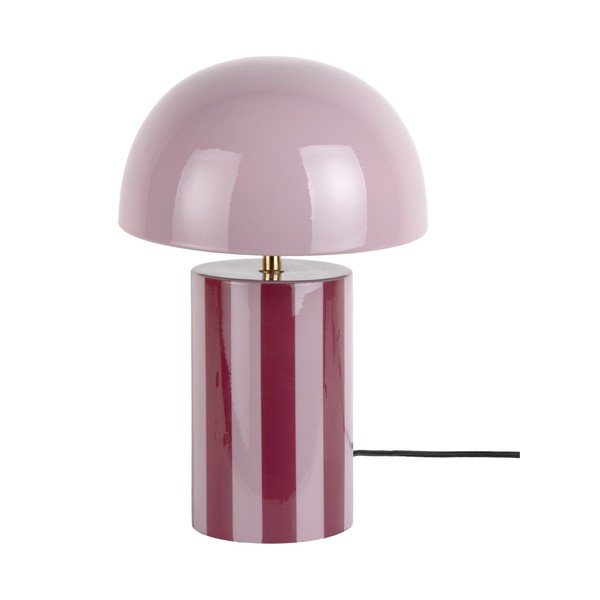 Lampada da tavolo viola in metallo (altezza totale 34 cm) Rayado – Leitmotiv