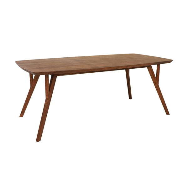 Tavolo da pranzo marrone con piano in acacia 100x220 cm Quenza - Light & Living-image-2