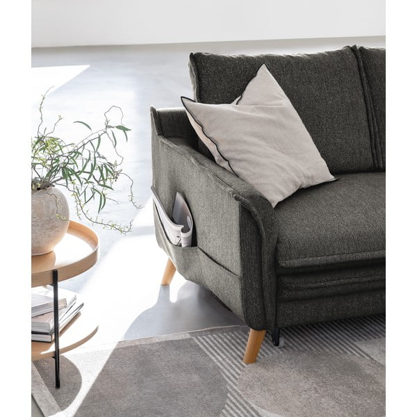 Divano letto angolare grigio scuro (angolo destro) Charming Charlie - Miuform-image-4