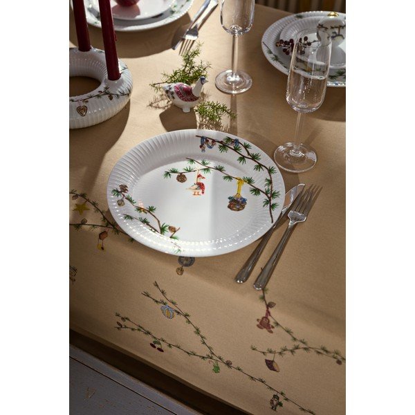Piatto bianco in porcellana a tema natalizio ø 27 cm Hammershøi Christmas – Kähler Design-image-1