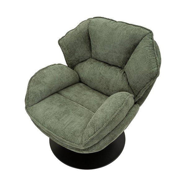 Poltrona verde polveroso girevole Retro Style – Mauro Ferretti-image-3