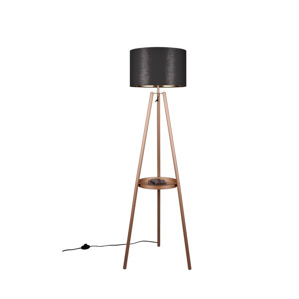Lampada da terra marrone con ripiano (altezza 152 cm) Colette - Reality-image-4
