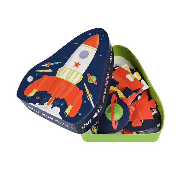 Puzzle 18 pezzi Space Age rocket - Rex London-image-3