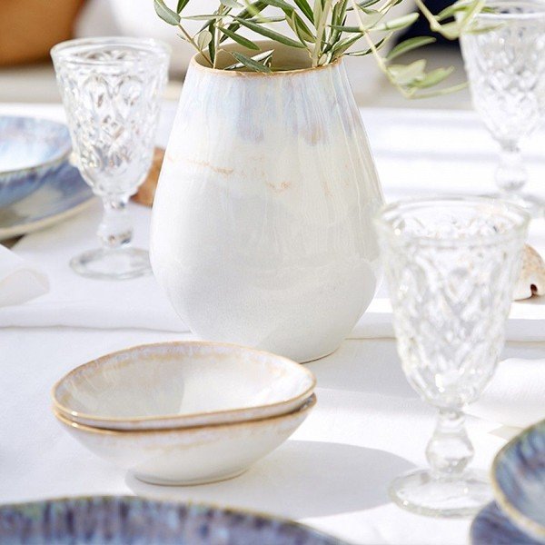 Ciotola ovale in gres bianco Brisa - Costa Nova-image-1