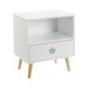 Comodino bianco per bambini - Casa Selección