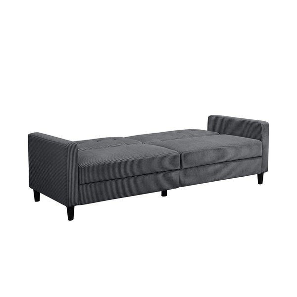 Divano grigio in velluto a coste 203 cm Hartford - Støraa-image-4