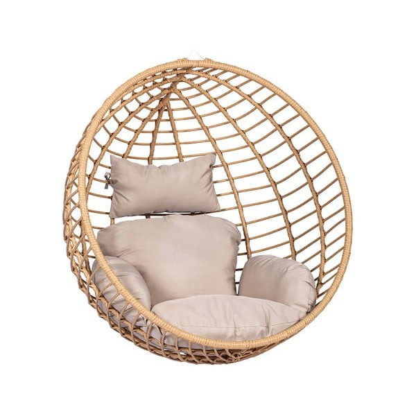Poltrona sospesa in rattan artificiale Mila - Bonami Selection-image-1