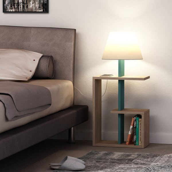 Lampada a stelo turchese Saly - Homitis-image-1