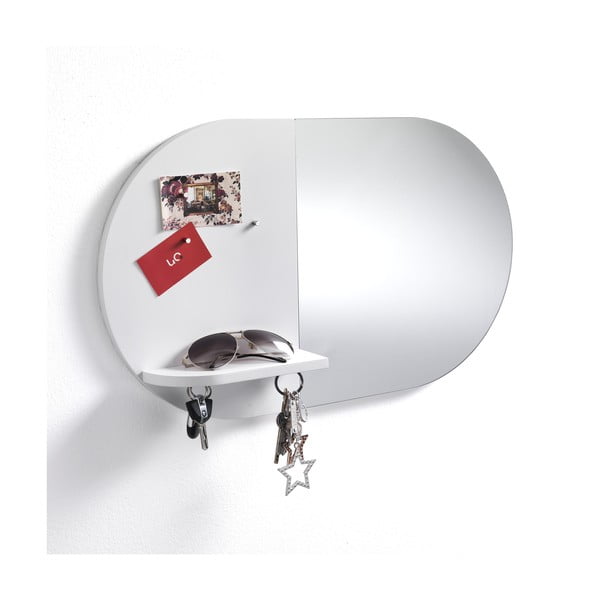 Specchio da parete con piastra magnetica Reminder, 36 x 60 x 9 cm O-Reminder - Tomasucci