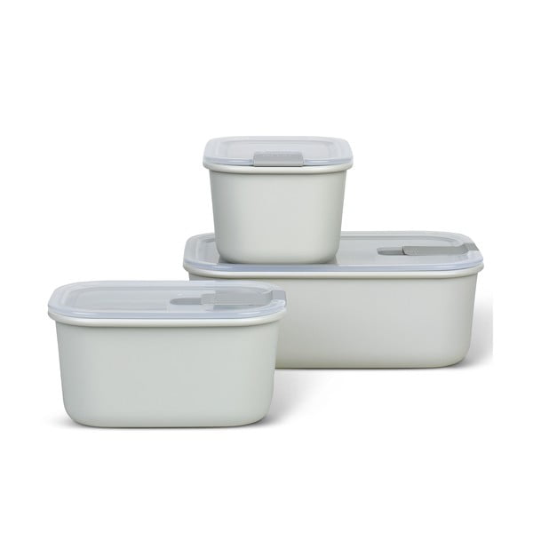 Scatole per alimenti in set da 3 Nordic white - Mepal