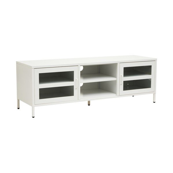 Mobile TV bianco in acciaio 150x50x45 cm Acier – Premier Housewares