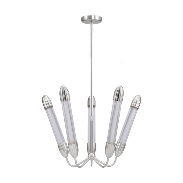 Lampadario argentato in acciaio con paralume in vetro ø 69 cm Lemon Squeeze – UMAGE-image-3