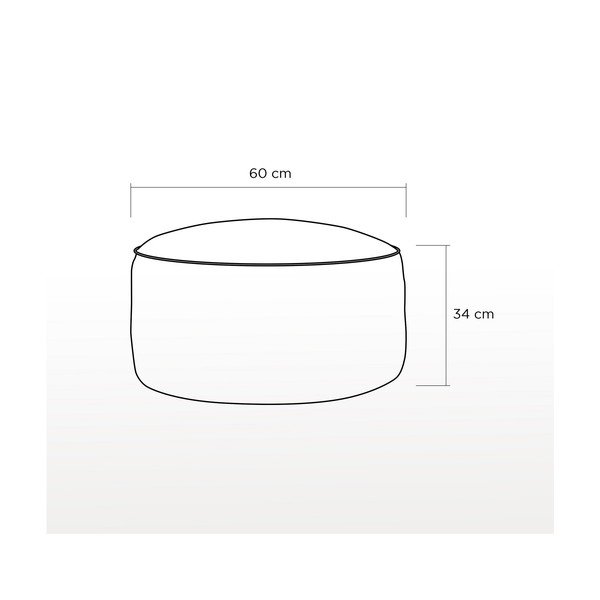 Dombi Flamingo pouf, ⌀ 60 cm - Homitis-image-3