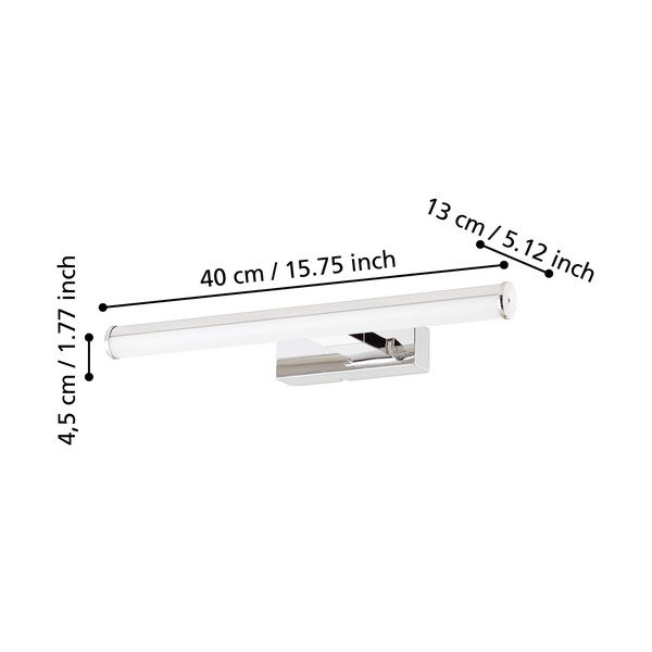 Lampada da parete LED argentata VADUMI – EGLO-image-2