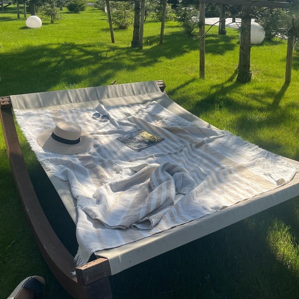 Telo mare in lino 140x170 cm Allure Stripe - Linen Tales-image-2