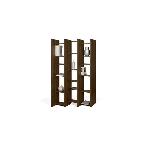 Libreria in noce Twin, altezza 187 cm - TemaHome-image-2