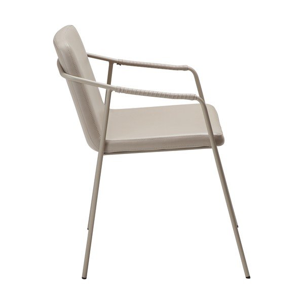 Sedia da pranzo beige con braccioli Boto – DAN-FORM Denmark-image-2