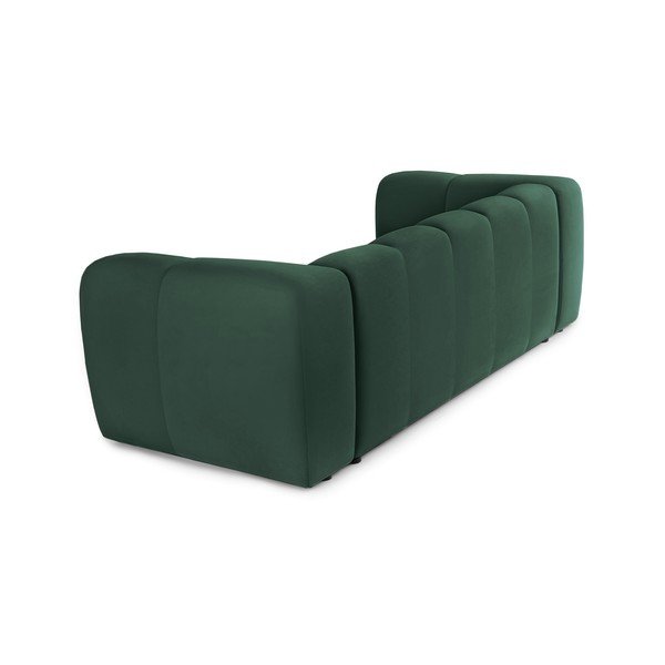 Divano verde con rivestimento in velluto 225 cm Cube – Bonami Selection-image-4