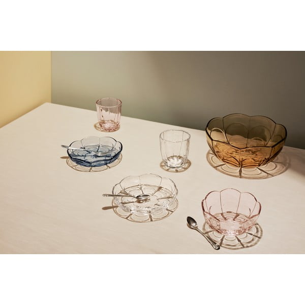 set di 2 piatti da dessert in vetro azzurro ø 16 cm Lily - Holmegaard-image-2