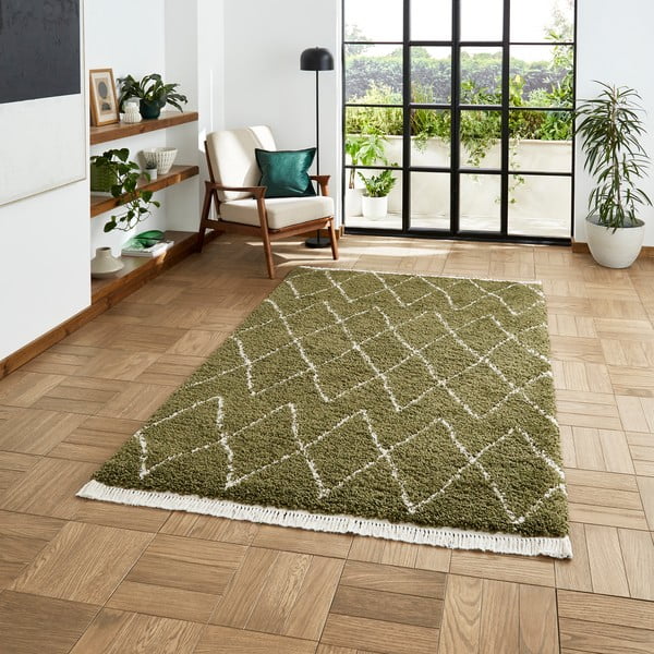 Tappeto verde 120x170 cm Boho – Think Rugs-image-1