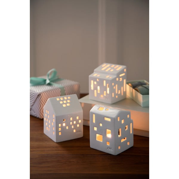 Portacandele in ceramica per tea light Urbania Lighthouse Functio - Kähler Design-image-2