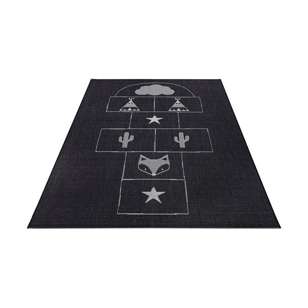 Tappeto nero per bambini Giochi, 200 x 290 cm - Ragami-image-3