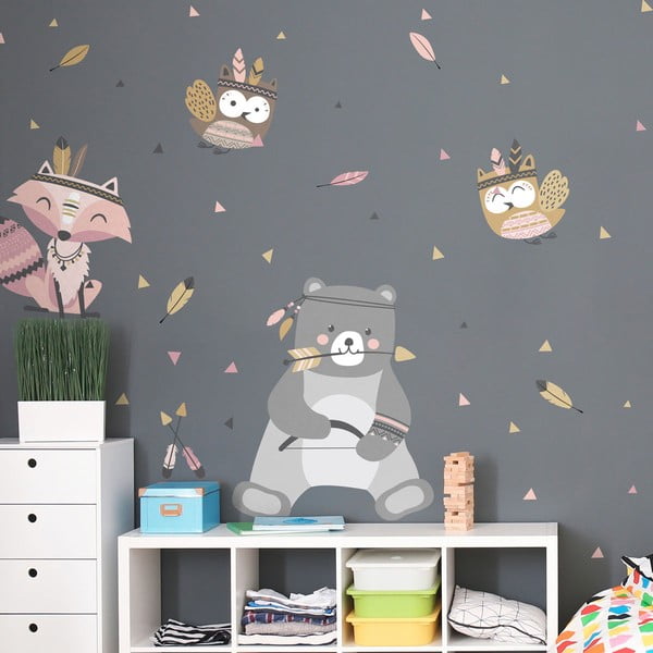 Adesivi murali per bambini Orso Indiano Dolce - Ambiance