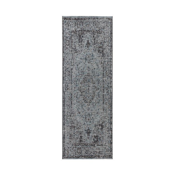 Runner da esterno blu Cenon, 77 x 200 cm Curious - Elle Decoration