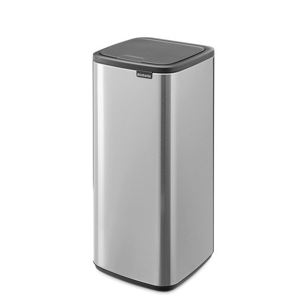 Cestino per la spazzatura color argento opaco in acciaio touch 30 l Bo Touch – Brabantia