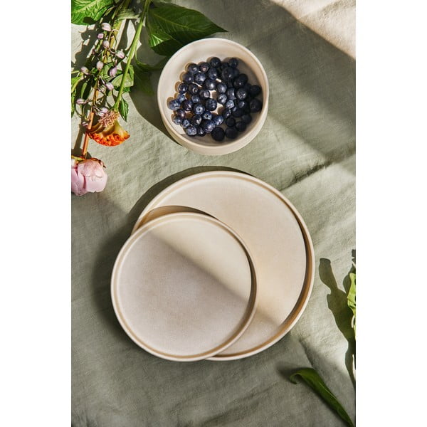 Set di piatti color crema in gres 18 pz Malia - Bonami Selection-image-2